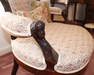 19th Century Victorian Walnut Rococo Revival Chair SET of 3