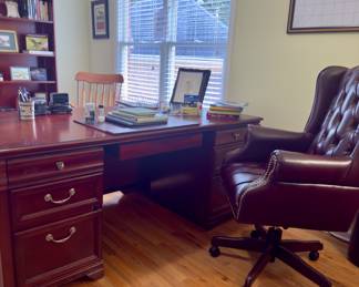 Fantastic executive desk, chair and file cabinet 