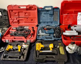 Numerous power tools