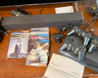 Playstation 3 with accessories and games