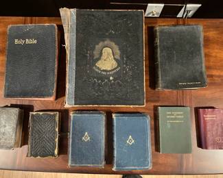Lot 1117 Antique Vintage Bibles 2 Masonic