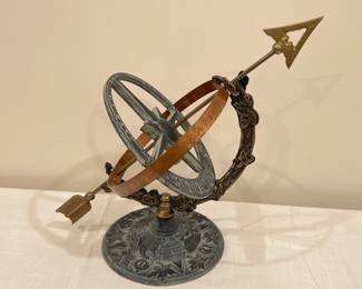 Lot 1249 Vintage Virginia MetalCrafters Garden Armillary Sphere