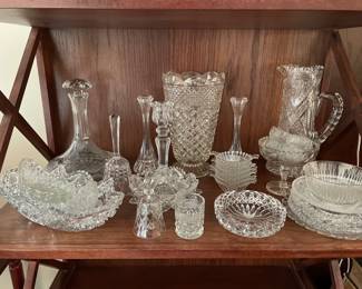Lot 1142 Mixed Cut Glass Pressed Glass Lot