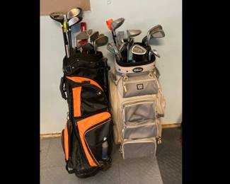 Lot 1390 Golf Clubs and Bags