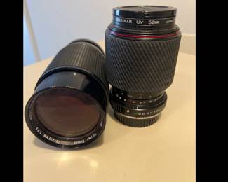 Lot 1036 35mm Camera Lenses Vivitar Tokina