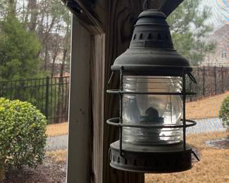 Lot 1353 Vintage Metal Lantern