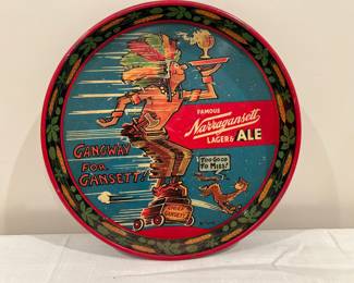 Lot 1241 Vintage Famous Narragansett Lager Ale Too Good to Miss Dr Seuss Beer Tray