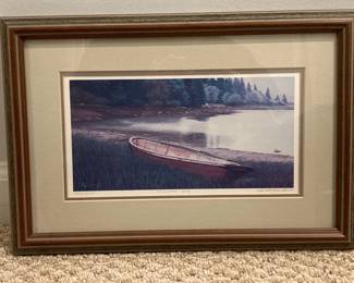 Lot 1209 David Knowlton Secluded Cove Signed Print Wall Art