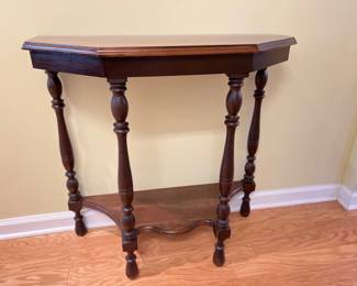 Lot 1006 Vintage DemiLune ConsoleHall Table