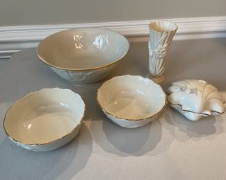 Lot 1151 Lenox Porcelain Bowls Vase Trinket Dish