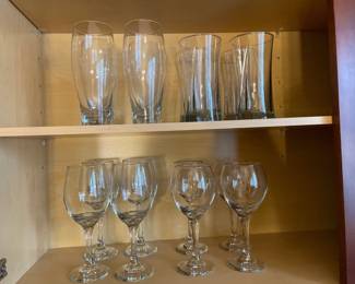 Lot 1326 4 sets of 4 Glasses Beer Water Wine