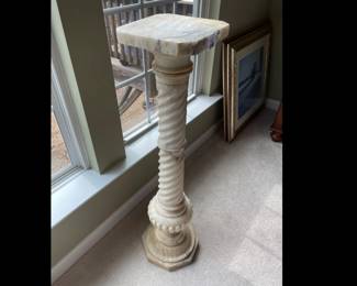 Lot 1016 Antique Marble Pedestal AS IS