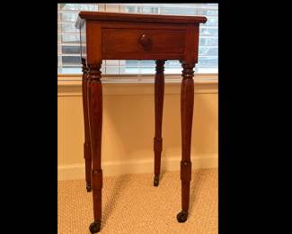 Lot 1178 Vintage Wood Single Drawer Side Table