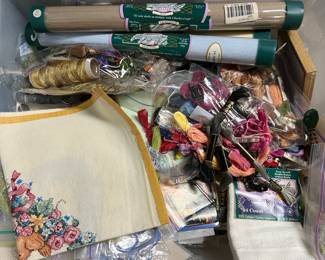 Lot 1347 Embroidery Cross Stitch Supplies