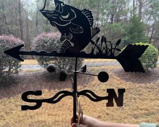 Lot 1348 Fish Weathervane Garden Decor