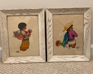 Lot 1290 Vintage Mexican Kitsch Wall Art