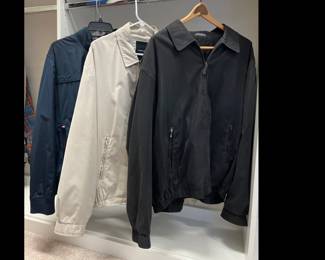 Lot 1105 Mens London Fog Tommy Hilfiger Golf Windbreakers Size XL