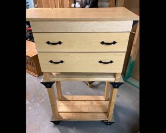 Lot 1396 Upcycled Storage Drawer Unit w Sliding Dividers