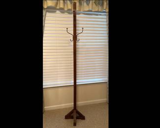 Lot 1179 Vintage Wooden Coat Rack