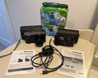Lot 1042 Panasonic Lumix Digital Cameras Fujifilm Disposable Cameras