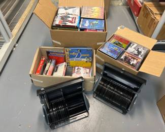 Lot 1357 Music CDs Movie DVDs 45 Rpm Records CD Cases