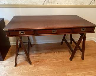Lot 1125 Office Desk w Brass Details