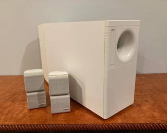 Lot 1303 Bose Powered Acoustimass 30 Series II Subwoofer Cubes Speakers AS IS