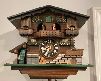 Lot 1295 Vintage German Cuckoo Clock with Swiss Movement