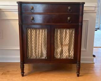 Lot 1153 Empire Style Silver Chest Cabinet