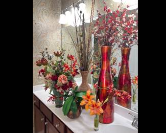 Lot 1110 Artificial Flower Arrangements