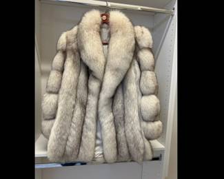 Lot 1157 Natural Blue Fox Fur Coat Finland origin Made in Korea