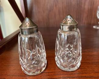 Lot 1113 Waterford Crystal Salt Pepper Shakers