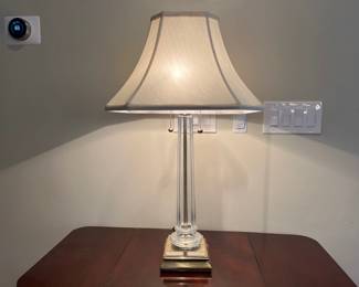 Lot 1000 Crystal Brass Table Lamp