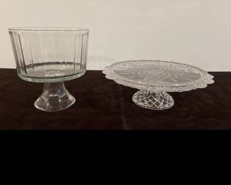Lot 1365 Opera Crystal Cake Stand Colony Crafts Trifle Bowl