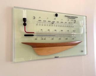 Lot 1057 Tendency Barometer Thermometer Wall Mount