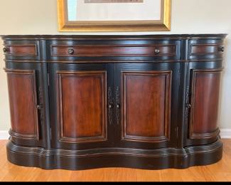 Lot 1159 Hooker Furniture Cherry Serpentine Front Sideboard Buffet