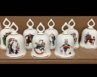 Lot 1361 Norman Rockwell Danbury Mint Limited Edition Bells