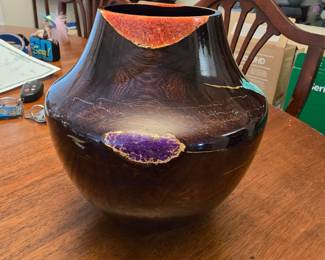 Available for presale $800. This beautiful wood vase was purchased in 2008 for $1,825.00