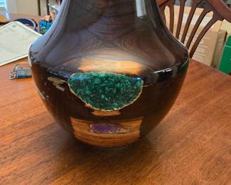 Available for presale $800. This beautiful wood vase was purchased in 2008 for $1,825.00