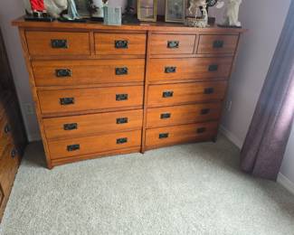 Large mission style dresser best of quality $600 have two large dressers available