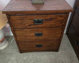Mission style nightstand $150