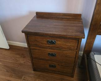 Top of the line quality mission style nightstand $150  25 in wide 17 in deep and 29 in tall I have three of them available