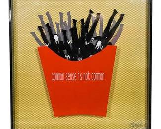 Lot 78: Brigette Polemis "Common Sense Is Not Common". Limited Edition #2 of 6. Original Artist's Signed