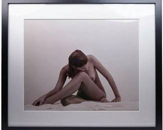 Lot 405: Michael Schultes "White Nude #3" 1997, Printed 2006 Framed, Signed