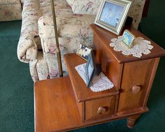 lamp table, maple
