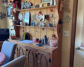 open face curio & misc