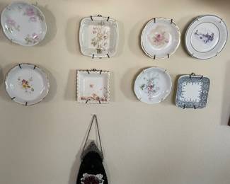 vintage glass & purse