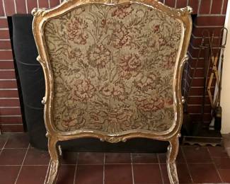 French antique fire screen. 