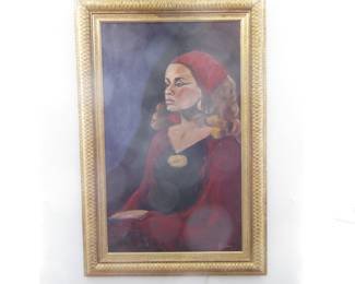 Danish woman Painting. 