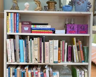 Bookcase cookbooks etc all available